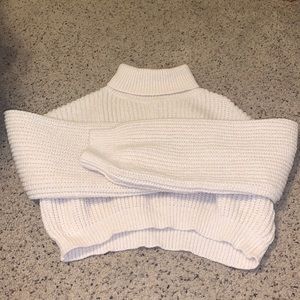 Cream Turtleneck Sweater